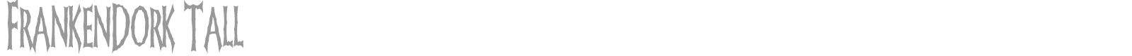 FrankenDork font preview